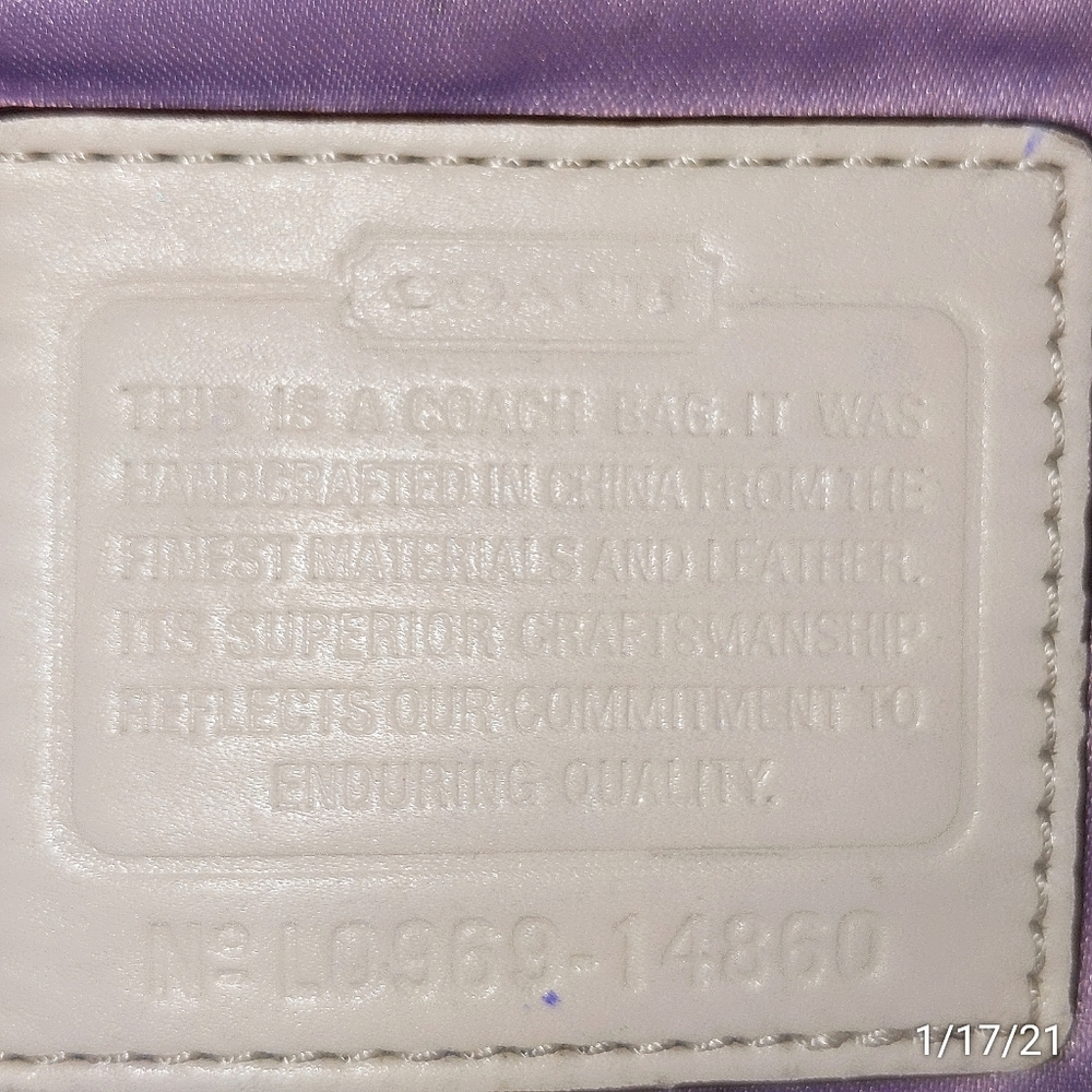 Coach Kristin Optic art sequin hobo bag rare - Picture 9 of 15